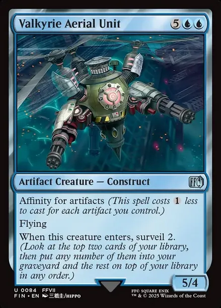 Valkyrie Aerial Unit, Magic card FIN 84 — Final Fantasy set
