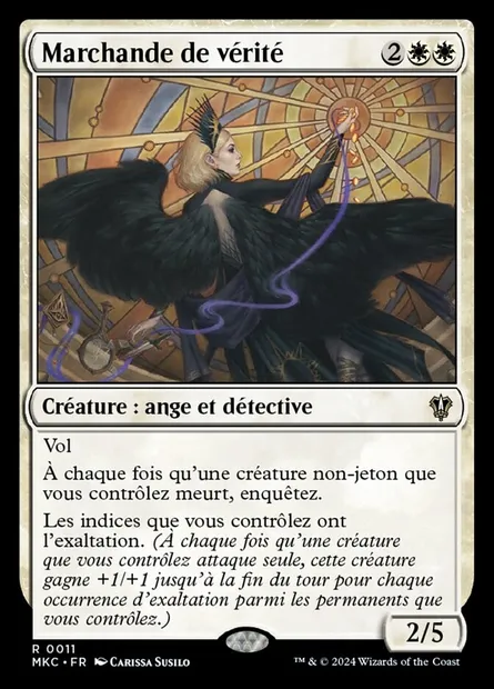 Marchande de vérité, carte Magic MKC 11 — extension Murders at Karlov Manor Commander