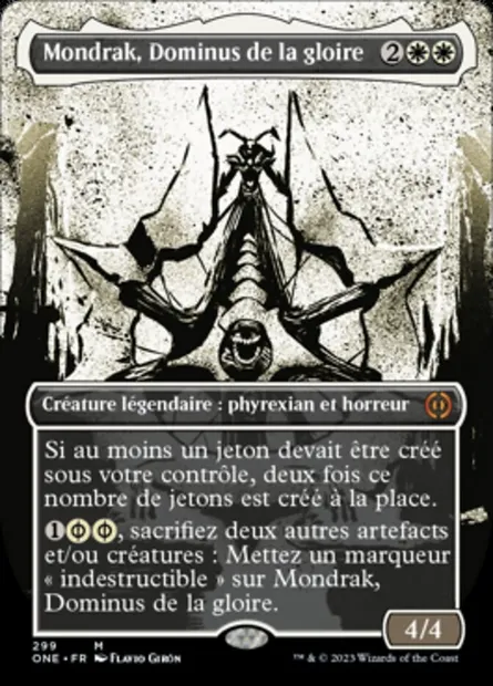 Mondrak, Dominus de la gloire, carte Magic ONE 299 — extension Tous Phyrexians