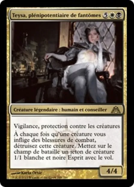 Teysa, plénipotentiaire de fantômes, carte Magic DGM 108 — extension Le labyrinthe du dragon