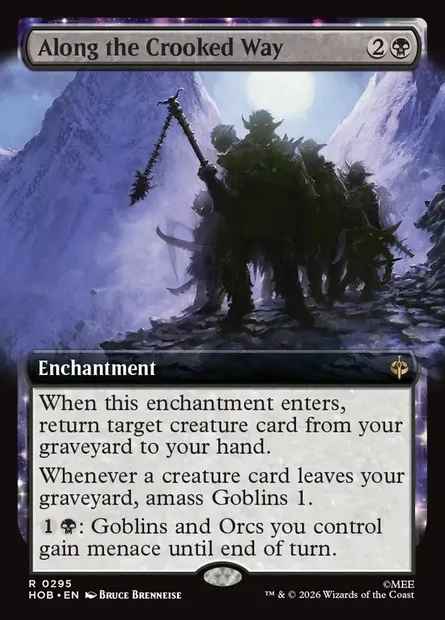 Along the Crooked Way, Magic card HOB 295 — The Hobbit set