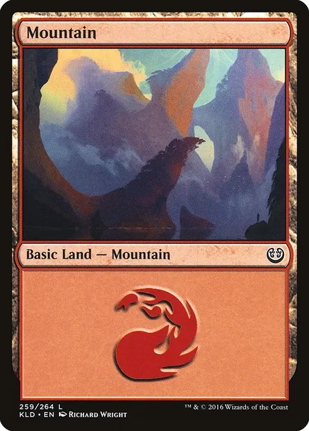 Mountain, Magic card KLD 259 — Kaladesh set