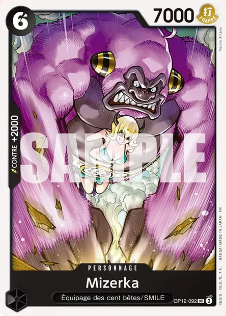Mizerka, carte One Piece OP12-092 — extension L'HÉRITAGE DU MAÎTRE