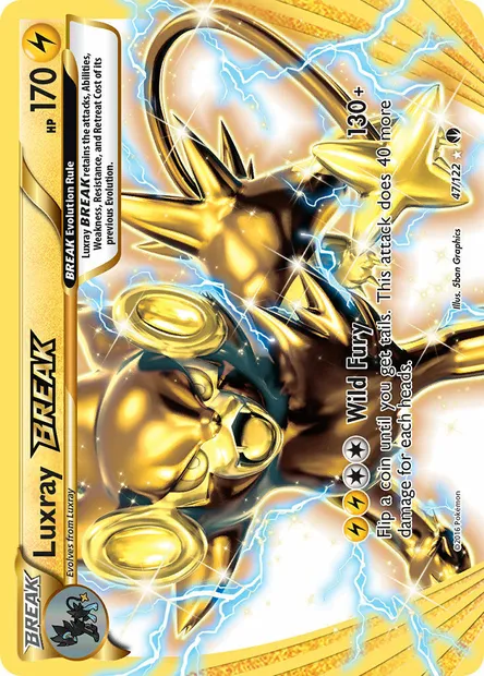 Luxray BREAK, Pokémon card BKP 47 — BREAKpoint set