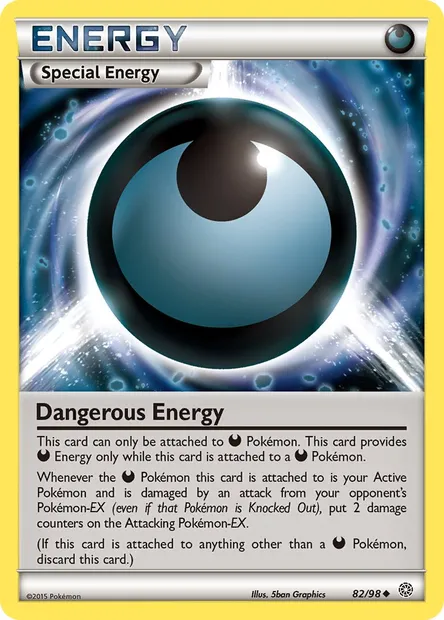 Dangerous Energy, Pokémon card AOR 82 — Ancient Origins set