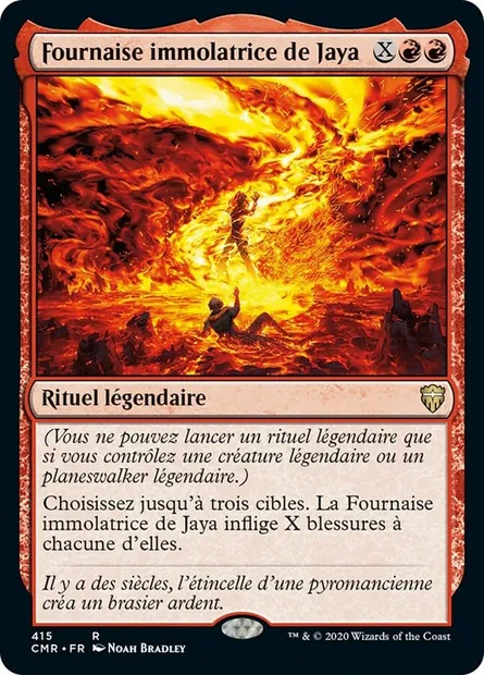 Fournaise immolatrice de Jaya, carte Magic CMR 415 — extension Commander Legends