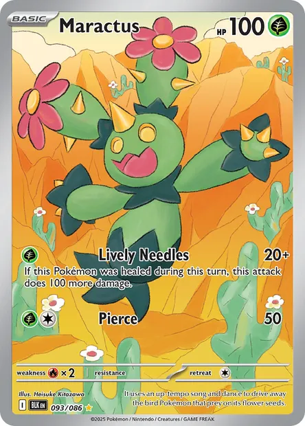 Maractus, Pokémon card BLK 093 — Black Bolt set