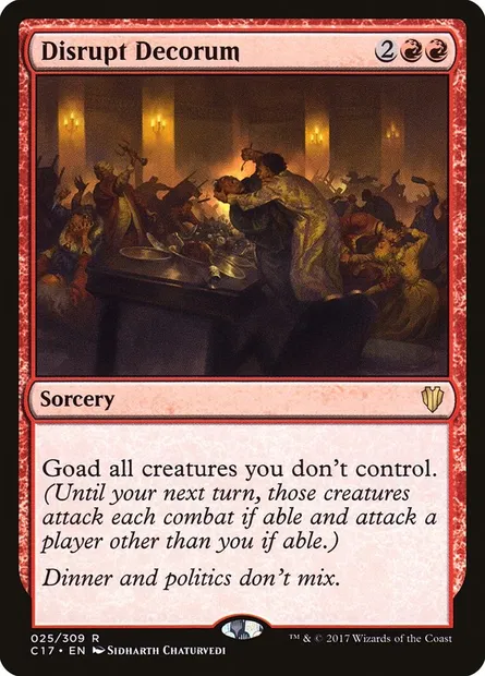 Disrupt Decorum, Magic card C17 25 — Commander 2017 set