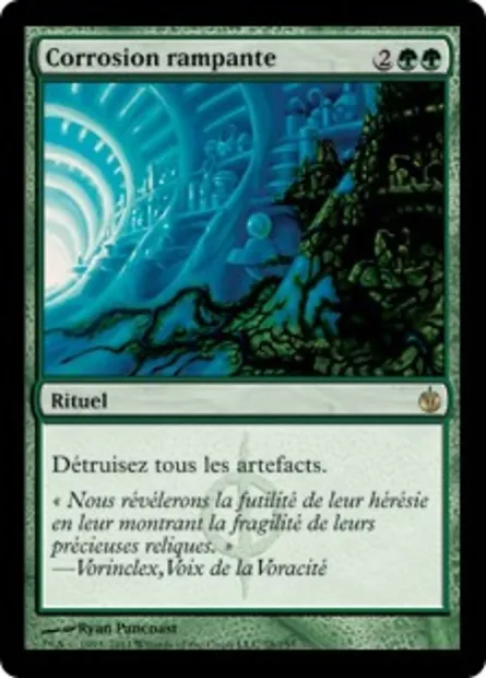 Corrosion rampante, carte Magic MBS 78 — extension Mirrodin assiégé
