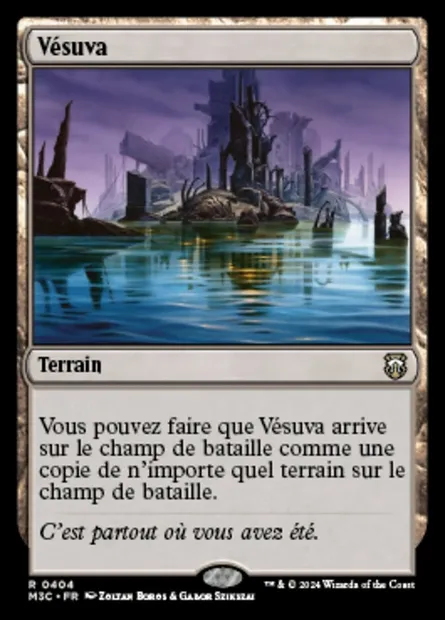 Vésuva, carte Magic M3C 404 — extension Modern Horizons 3 Commander