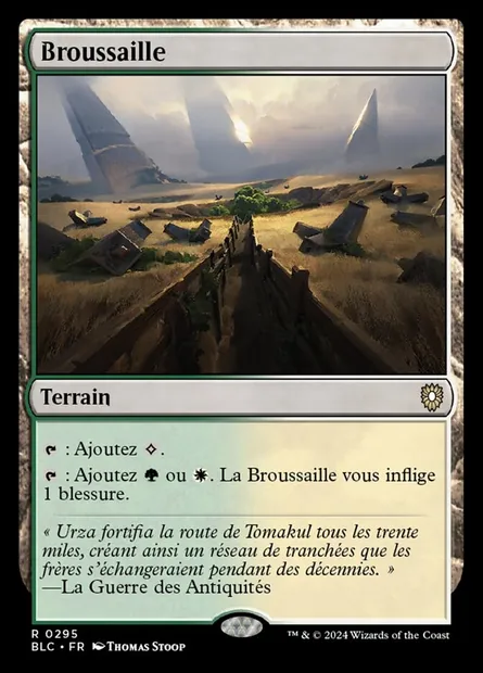 Broussaille, carte Magic BLC 295 — extension Bloomburrow Commander