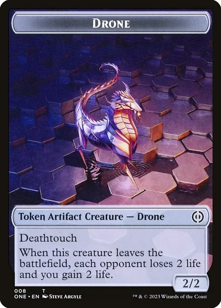 Drone, carte Magic TONE 8 — extension Phyrexia: All Will Be One Tokens