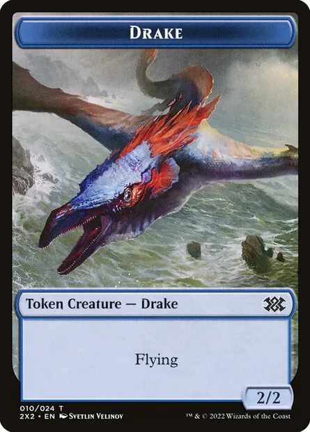 Drake, Magic card T2X2 10 — Double Masters 2022 Tokens set