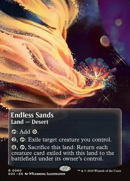 Sables infinis, carte Magic EOS 60 — extension Edge of Eternities: Stellar Sights