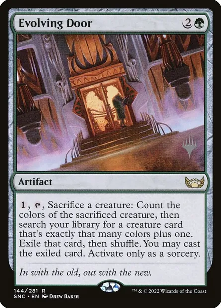 Porte en évolution, carte Magic PSNC 144p — extension Streets of New Capenna Promos