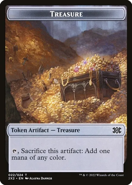 Treasure, Magic card T2X2 22 — Double Masters 2022 Tokens set