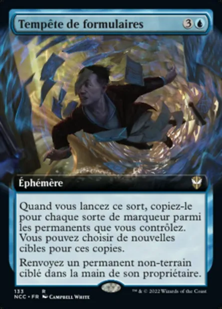 Tempête de formulaires, carte Magic NCC 133 — extension New Capenna Commander