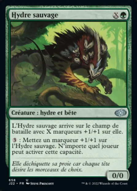 Hydre sauvage, carte Magic J22 658 — extension Jumpstart 2022