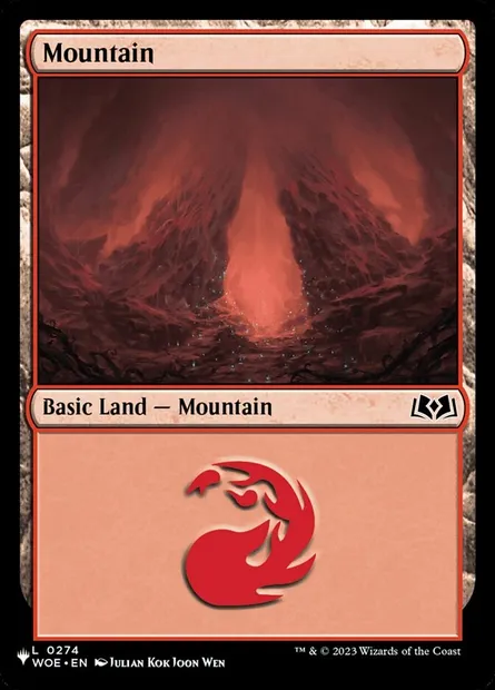 Montagne, carte Magic PLST WOE-274 — extension The List
