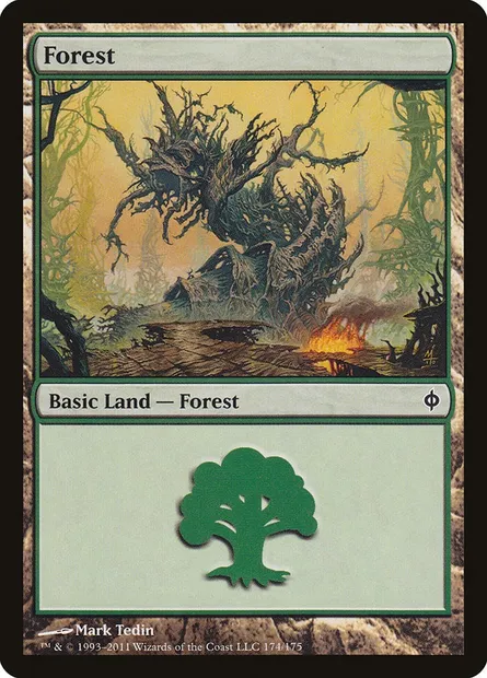 Forest, Magic card NPH 174 — New Phyrexia set