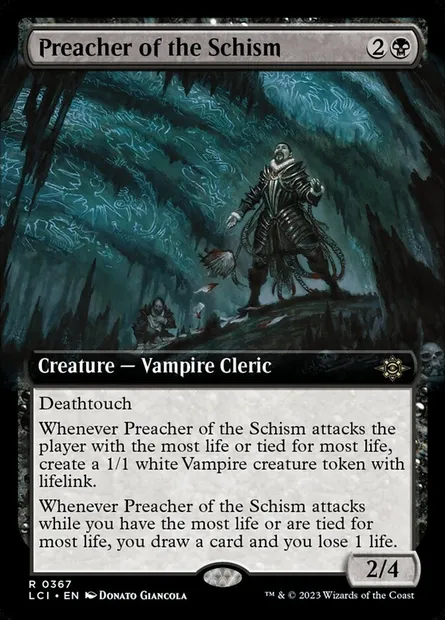 Preacher of the Schism, Magic card LCI 367 — The Lost Caverns of Ixalan set