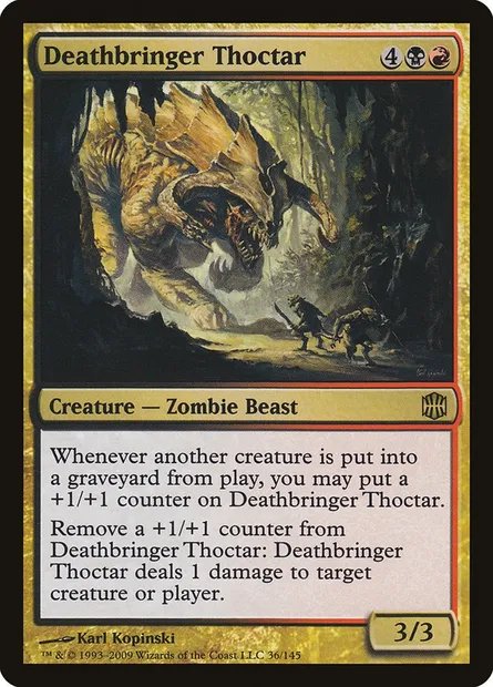 Deathbringer Thoctar, Magic card ARB 36 — Alara Reborn set