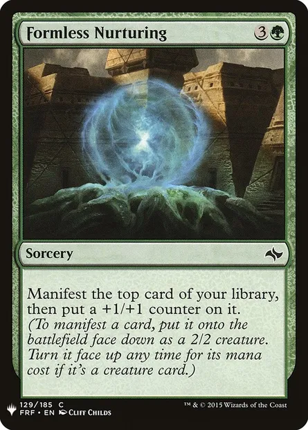 Formless Nurturing, Magic card PLST FRF-129 — The List set