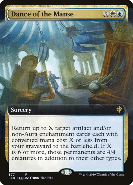 Danse du manoir, carte Magic ELD 377 — extension Throne of Eldraine