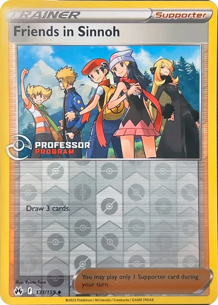 Amis de Sinnoh, carte Pokémon PROF 131 — extension Professor Program