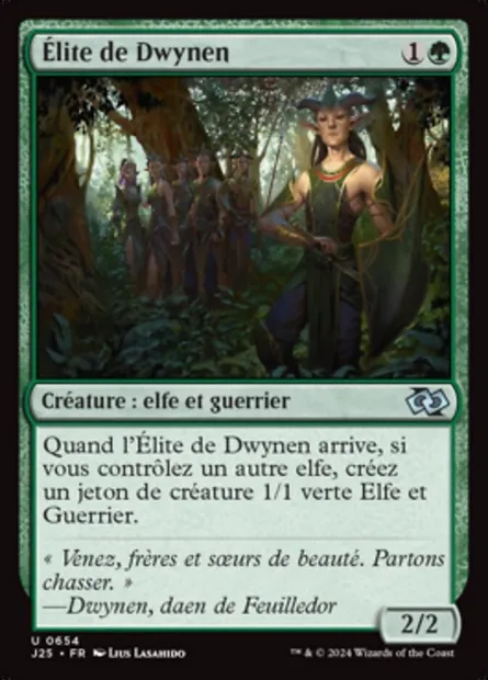 Élite de Dwynen, carte Magic J25 654 — extension Foundations Jumpstart