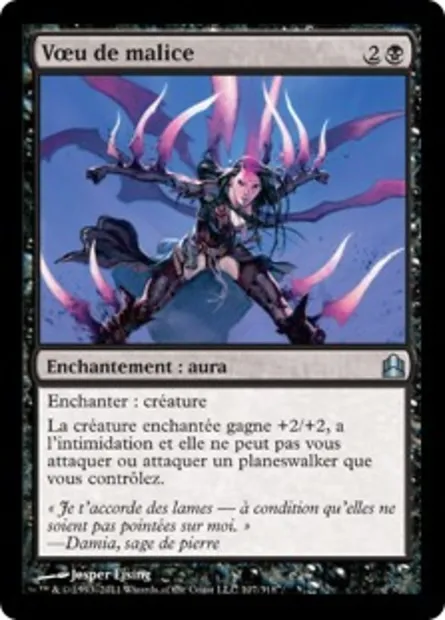Vœu de malice, carte Magic CMD 107 — extension Commander 2011