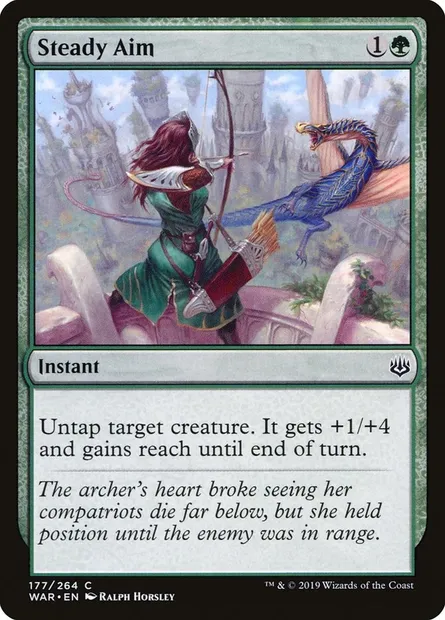 Steady Aim, Magic card WAR 177 — War of the Spark set