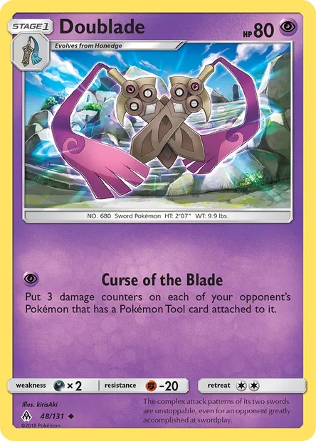 Doublade, Pokémon card FLI 48 — Forbidden Light set