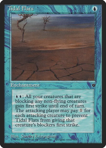Tidal Flats, Magic card FEM 27c — Fallen Empires set