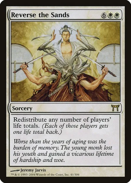 Inversion de sablier, carte Magic CHK 41 — extension Guerriers de Kamigawa