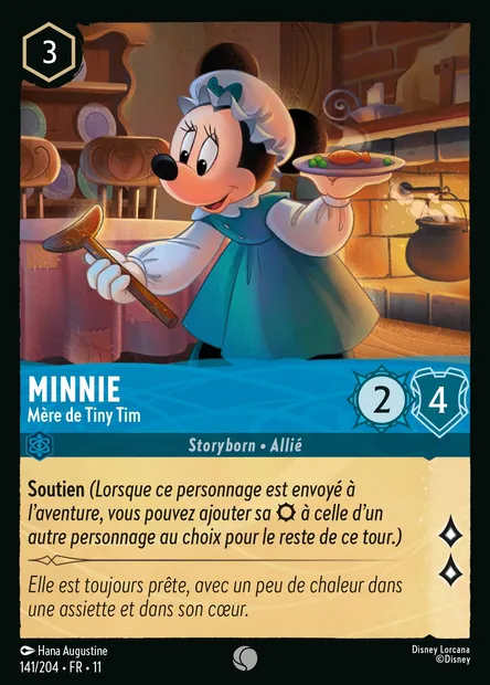 Minnie - Mère de Tiny Tim, carte Disney Lorcana CH11-141 — extension Givresort