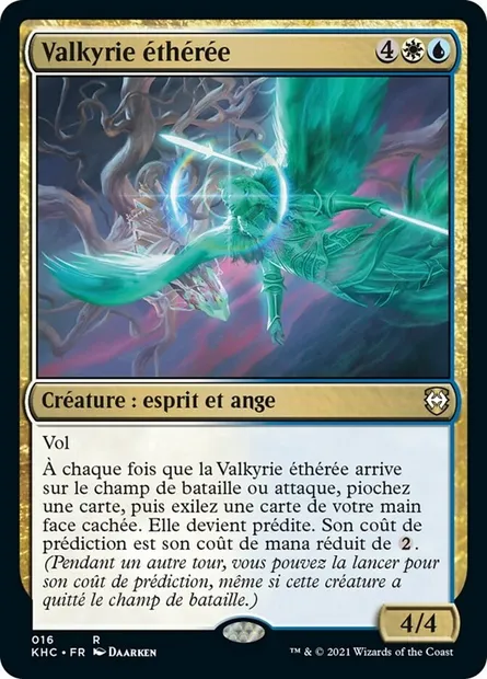 Valkyrie éthérée, carte Magic KHC 16 — extension Kaldheim Commander