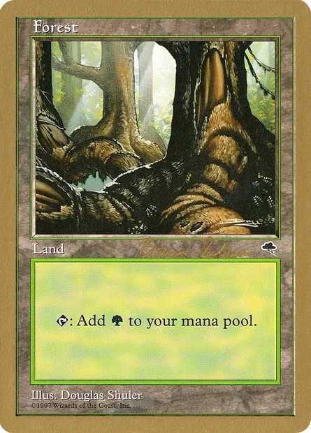 Forest, Magic card WC98 bs348 — World Championship Decks 1998 set