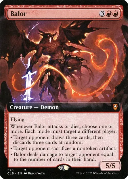 Balor, Magic card CLB 578 — Commander Legends: Battle for Baldur's Gate set