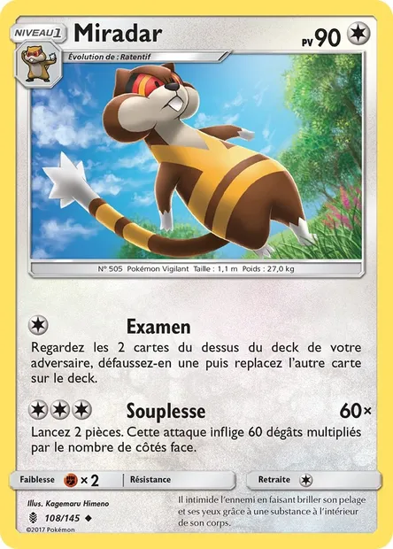 Miradar, carte Pokémon GRI 108 — extension Gardiens Ascendants