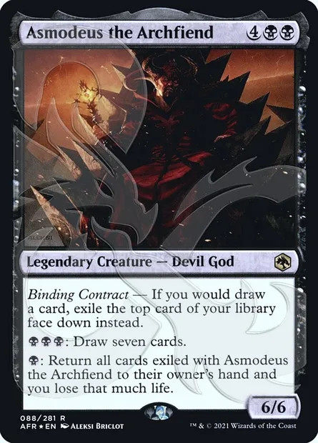 Asmodeus the Archfiend, Magic card PAFR 88a — Adventures in the Forgotten Realms Promos set