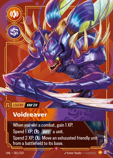 Voidreaver, Riftbound card UNL 201 — Unleashed set