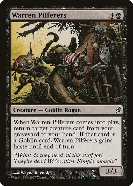 Warren Pilferers, Magic card LRW 146 — Lorwyn set