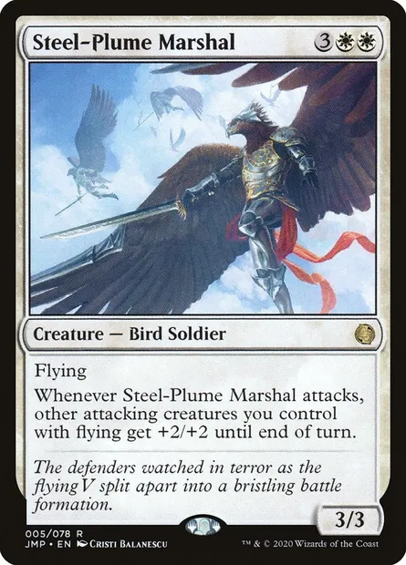 Steel-Plume Marshal, Magic card JMP 5 — Jumpstart set