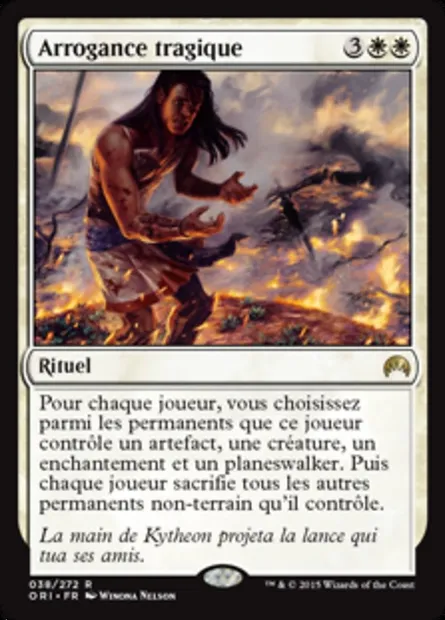 Arrogance tragique, carte Magic ORI 38 — extension Magic Origines