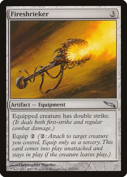 Fireshrieker, Magic card MRD 171 — Mirrodin set