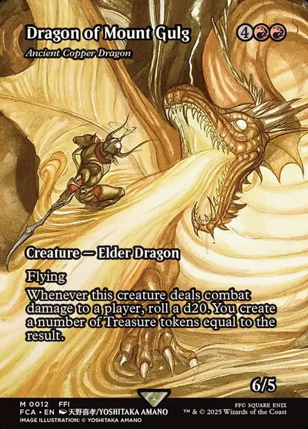 Ancient Copper Dragon, Magic card FCA 12 — Final Fantasy: Through the Ages set