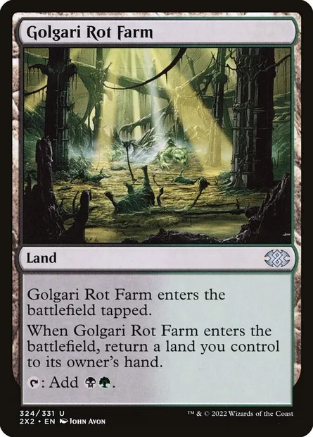 Golgari Rot Farm, Magic card 2X2 324 — Double Masters 2022 set