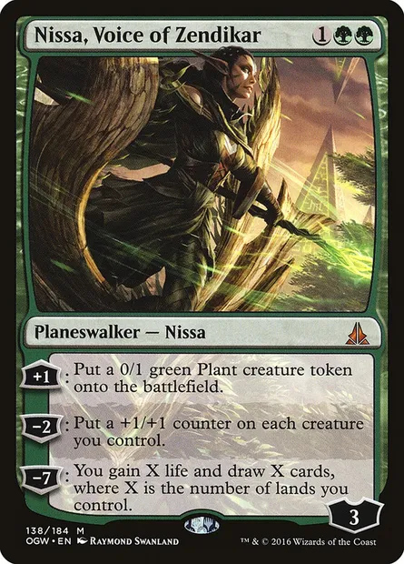 Nissa, Voice of Zendikar, Magic card OGW 138 — Oath of the Gatewatch set