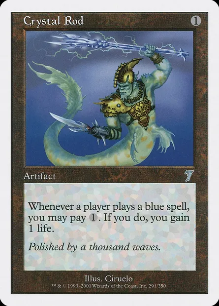 Crystal Rod, Magic card 7ED 291 — Seventh Edition set